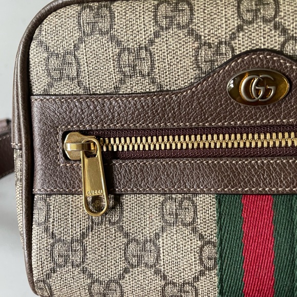 Gucci GG Ophidia Belt Bag Waist Bag Coated Canvas Brown - Picture 4 of 9